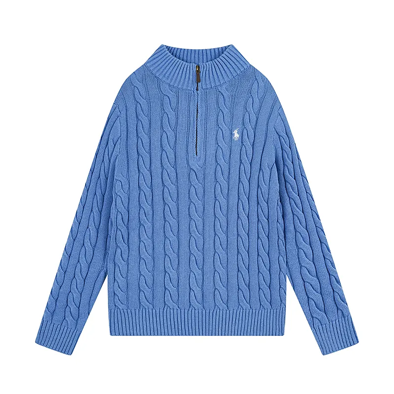Style No. 2502 P240 Polo Ralph Lauren SS22 solid color casual micro-label embroidered half-zip sweater Color: cream blue gray card color Size: S (recommended within 120 catties) m (recommended within 140 catties) L (recommended within 160 catties) xL (recommended within 180 catties)